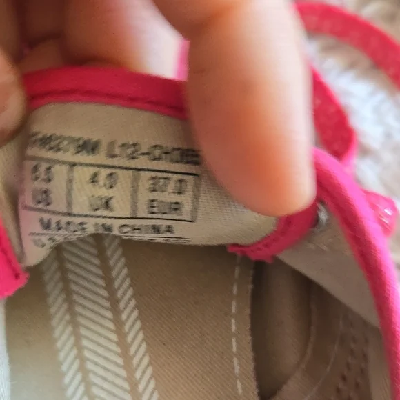 Keds Women's US 6.5 Spring Summer Coral Canvas Lace-Up Sneakers with Whitw Sole - Picture 9 of 10